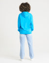 JH001 AWDis College Unisex Hawaiian Blue Hoodie Back View