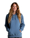 JH001 AWDis College Unisex Airforce Blue Hoodie Women's Front View