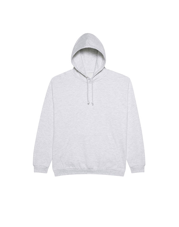 JH001 AWDis College Unisex Ash Hoodie Front Flat