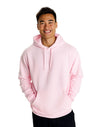 JH001 AWDis College Unisex Baby Pink Hoodie Front Men's
