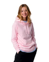 JH001 AWDis College Unisex Baby Pink Hoodie Front Women's