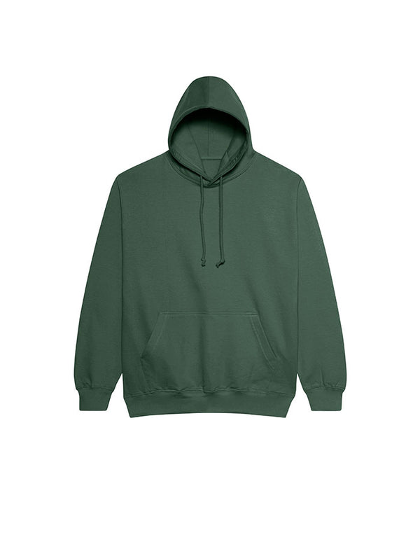 JH001 AWDis College Unisex Bottle Green Hoodie Flat View