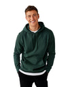 JH001 AWDis College Unisex Bottle Green Hoodie Men's Front View