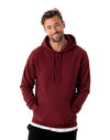 JH001 AWDis College Unisex Burgundy Hoodie Men's Front View