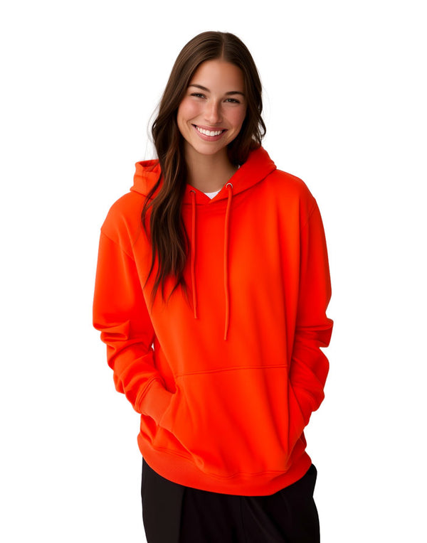 JH001 AWDis College Unisex Burnt Orange Hoodie Women's Front View