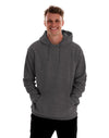 JH001 AWDis College Unisex Charcoal Hoodie Men's Front View