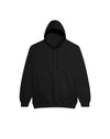 JH001 AWDis College Unisex Black Hoodie Flat View