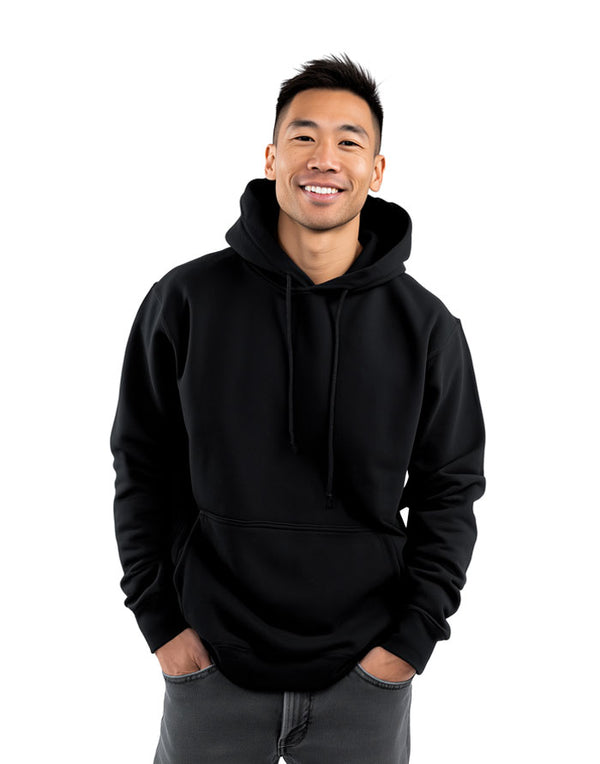 JH001 AWDis College Unisex Black Hoodie Men's