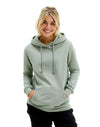 JH001 AWDis College Unisex Dusty Green Hoodie Women's Front View