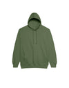 JH001 AWDis College Unisex Earthy Green Hoodie Flat View