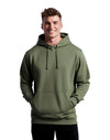 JH001 AWDis College Unisex Earthy Green Hoodie Men's Front View