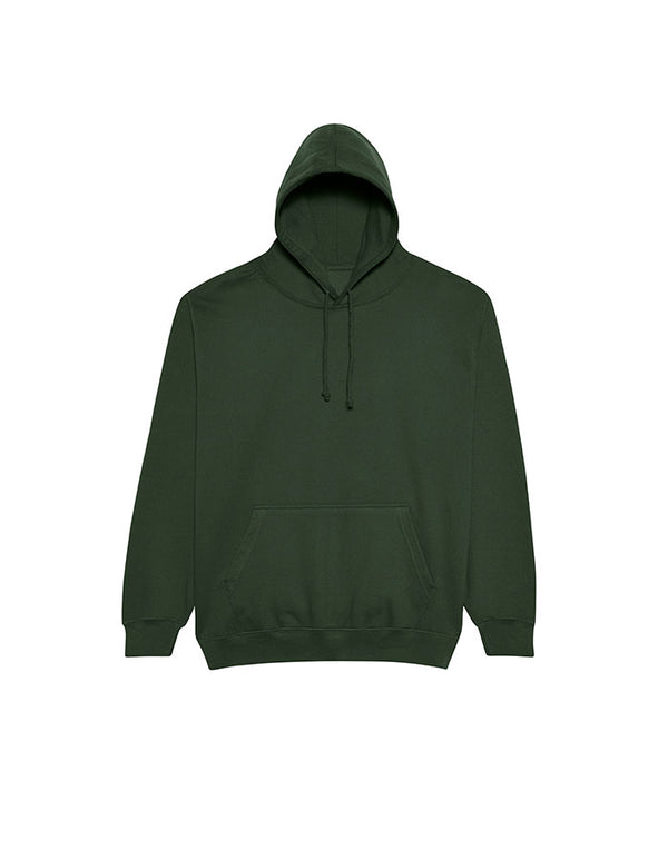 JH001 AWDis College Unisex Forest Green Hoodie Flat View