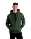 JH001 AWDis College Unisex Forest Green Hoodie Men's Front View