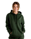 JH001 AWDis College Unisex Forest Green Hoodie Women's Front View