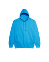 JH001 AWDis College Unisex Hawaiian Blue Hoodie Flat View