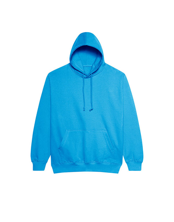 JH001 AWDis College Unisex Hawaiian Blue Hoodie Flat View