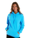JH001 AWDis College Unisex Hawaiian Blue Hoodie Women's Front View