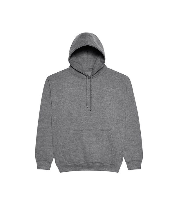 JH001 AWDis College Unisex Graphite Hoodie Flat View