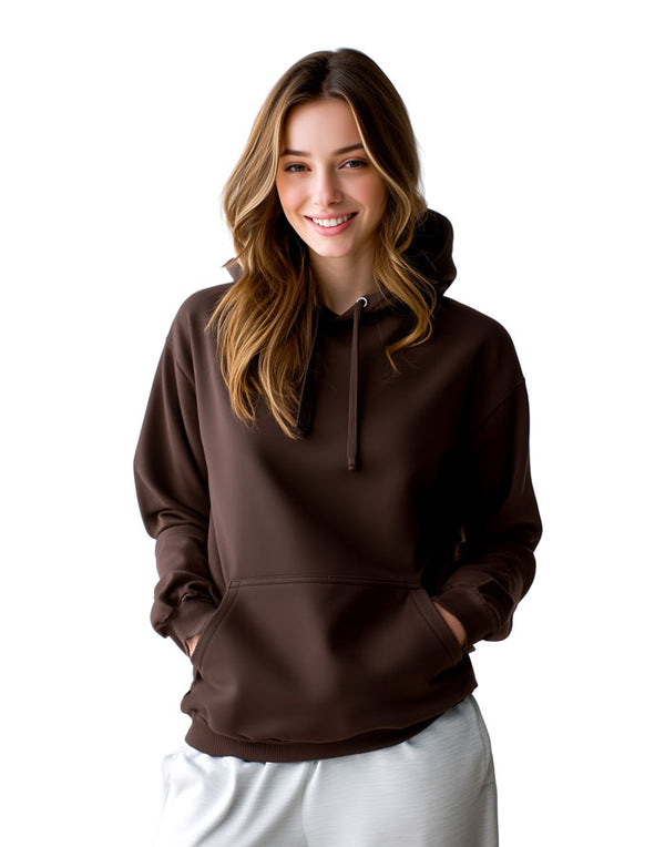 JH001 AWDis College Unisex Hot Chocolate Hoodie Women's Front View
