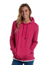 JH001 AWDis College Unisex Hot Pink Hoodie Women's Front View