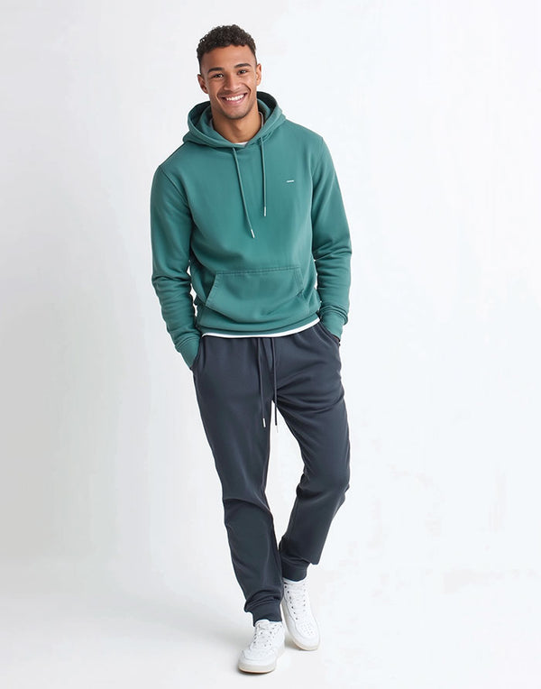 JH001 AWDis College Unisex Jade Hoodie Men's Full Body View
