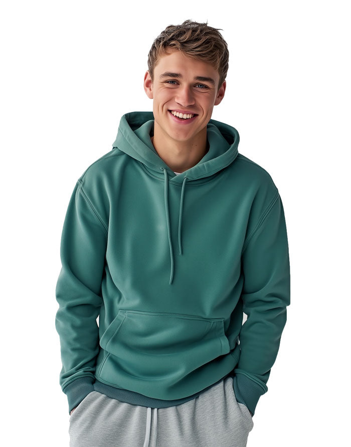 AWDis JustHoods College Hoodie in Jade JH001 Custom Printed XS