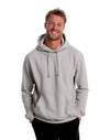 JH001 AWDis College Unisex MoondustGrey Hoodie Men's Front View