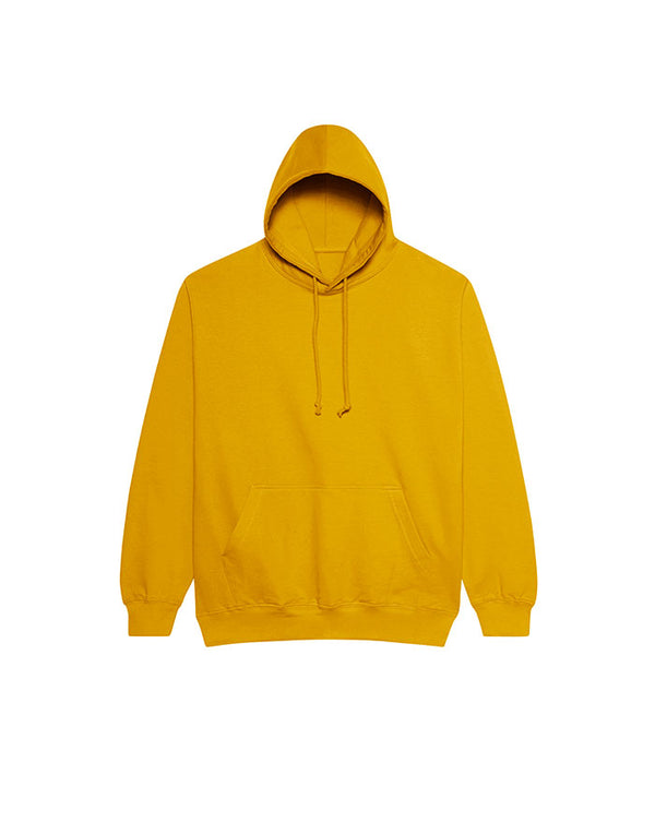 JH001 AWDis College Unisex Mustard Hoodie Flat View
