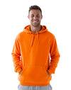 JH001 AWDis College Unisex Orange Hoodie Men's Front View