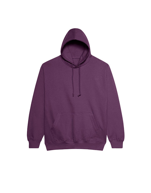 JH001 AWDis College Unisex Plum Purple Hoodie Flat View