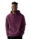 JH001 AWDis College Unisex Plum Purple Hoodie Men's Front View