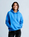 JH001 AWDis College Unisex Sapphire Blue Hoodie Women's Front View