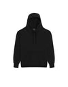 JH001 AWDis College Unisex Black Smoke Hoodie Men's Flat View