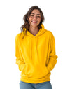 JH001 AWDis College Unisex Sun Yellow Hoodie Women's Front View