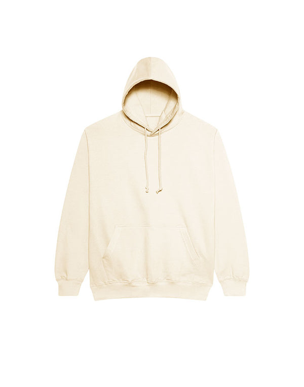 JH001 AWDis College Unisex Vanilla Milkshake Hoodie Flat View