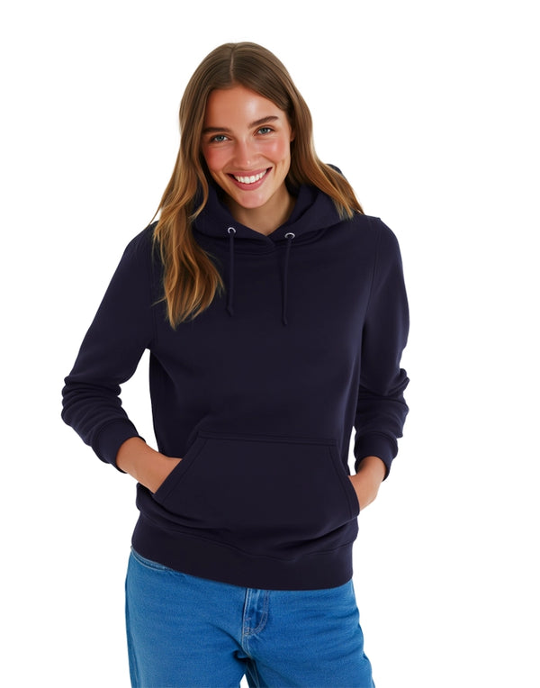 JH001F AWDis Women's Hoodie French Navy Front View