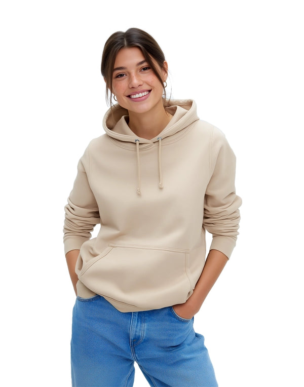 JH001F AWDis Women's Hoodie NudeNatural Front View