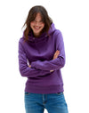 JH001F AWDis Women's HoodiePurple Front View