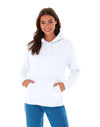 JH001F AWDis Women's Hoodie White Front View