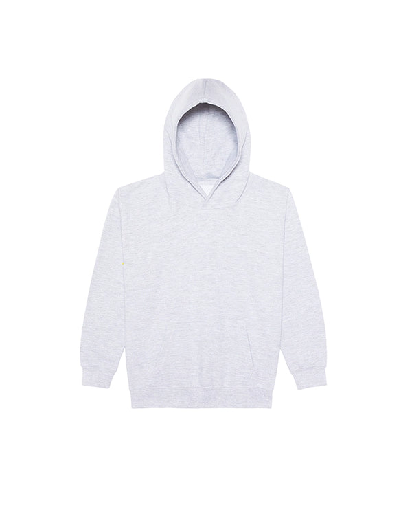 JH001J AWDis Kids Hoodie Ash Grey Flat View