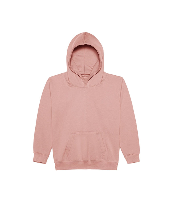 JH001J AWDis Kids Hoodie Dusty Pink Flat View