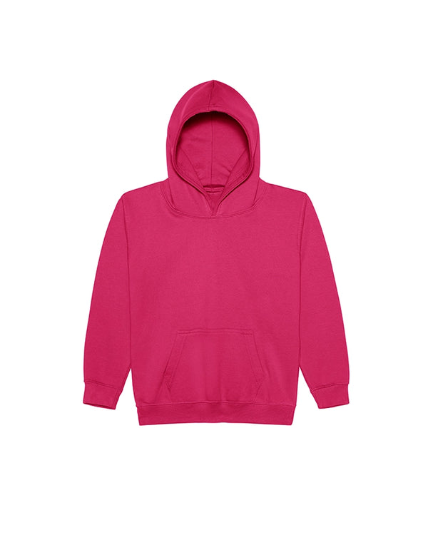 JH001J AWDis Kids Hoodie Hot-Pink Flat View