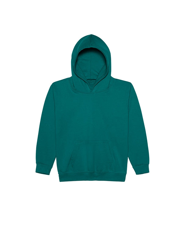 JH001J AWDis Kids Hoodie Jade Green Flat View