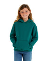 JH001J AWDis Kids Hoodie Jade Green Front View