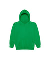 JH001J AWDis Kids Hoodie Kelly Green Flat View