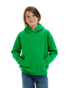 JH001J AWDis Kids Hoodie Kelly GreenFront View