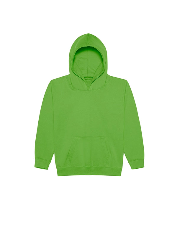 JH001J AWDis Kids Hoodie Lime GreenFlat View