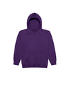 JH001J AWDis Kids Hoodie Purple Flat View