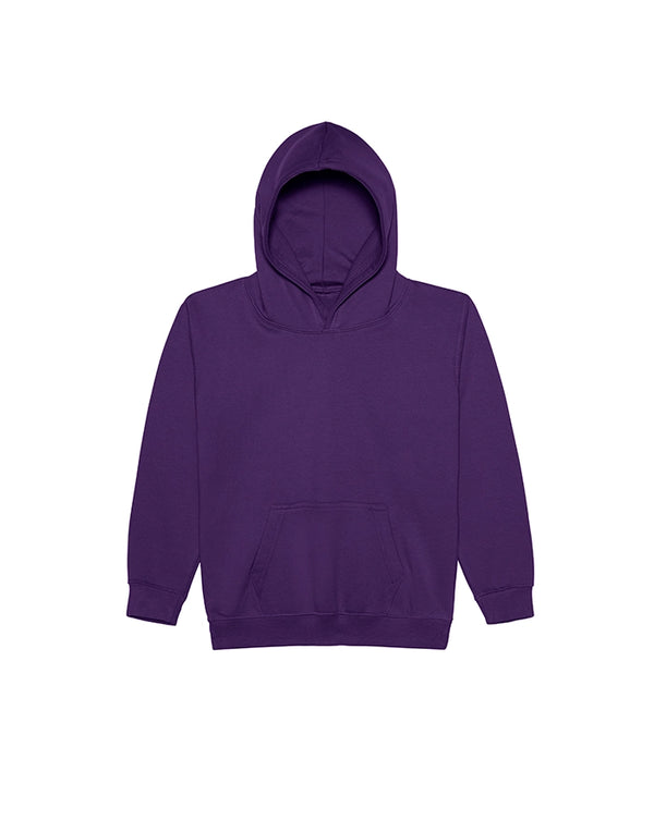 JH001J AWDis Kids Hoodie Purple Flat View