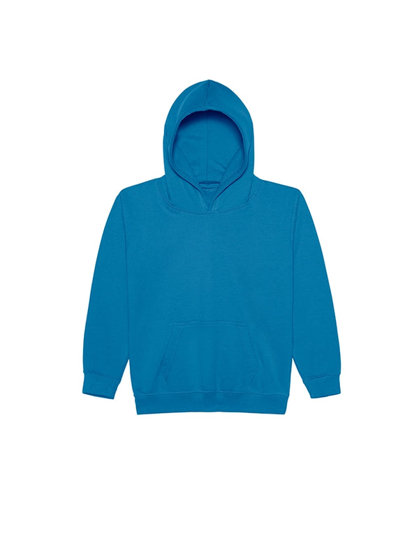 JH001J AWDis Kids Hoodie Sapphire Blue Flat View